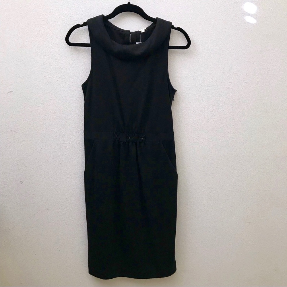 NEW Jcrew black tailored wool Carrie dress